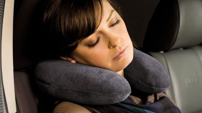 almohada de apoyo para la prevención de la osteocondrosis del cuello