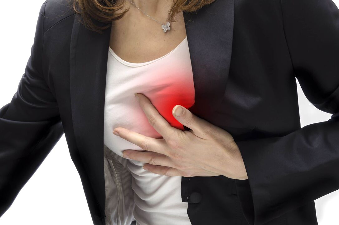 dolor de corazón con osteocondrosis cervical